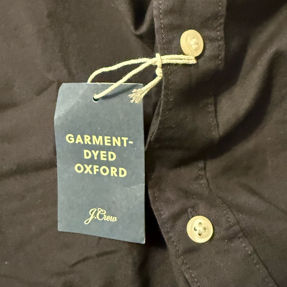 J. Crew Black Button-Down Shirt with Chest Pocket - Picture 4 of 9